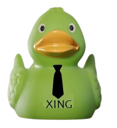 Ente für Xing-Verlinkung